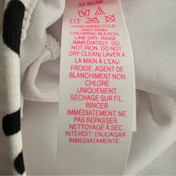 Victoria’s Secret Leopard design cheetah bandeau bikini white brown black Sz M - Picture 6 of 7